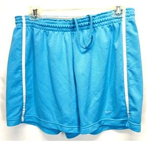 NIKE Women's Running Shorts Powder Blue Polyester Size L 12-14 (30x4) RN56323